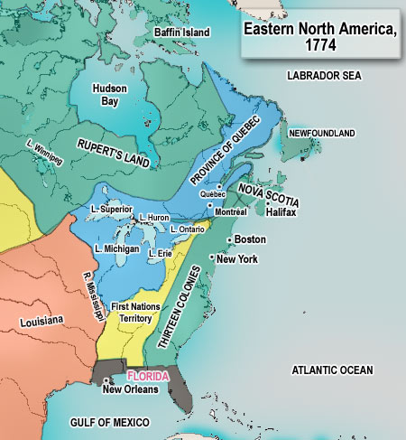 Eastern North America Map 1174