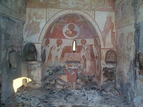 Kosovo Church Destruction